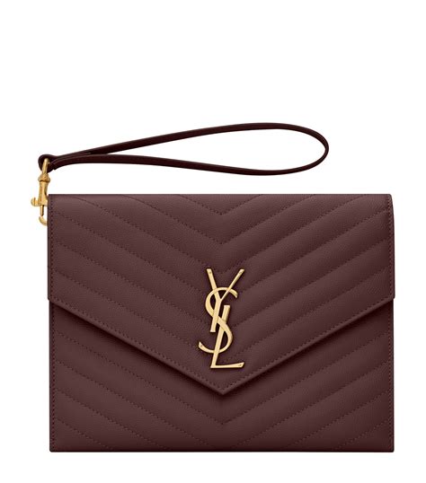 ysl suede clutch bag|ysl clutch bag price.